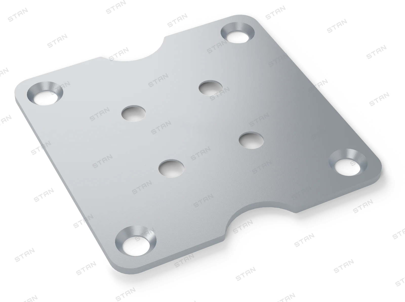 BR-300 Ayak Adaptör Plakası 70×70, açık konum
