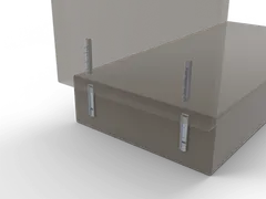 BR-512 Başlık ve Kolçak Bağlantı Kızağı 19 cm, mobilyada: ayrı