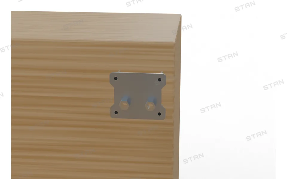 Fix the lower plate to the frame