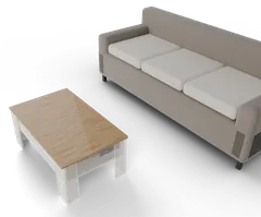 SH-500 Sehpa Mekanizması, mobilyada: kapalı
